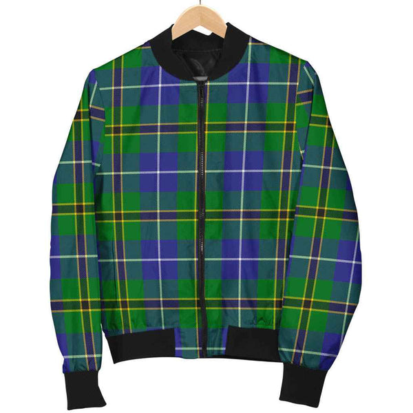 Scottish Turnbull Hunting Clan Tartan Bomber Jacket Tartan Plaid 1