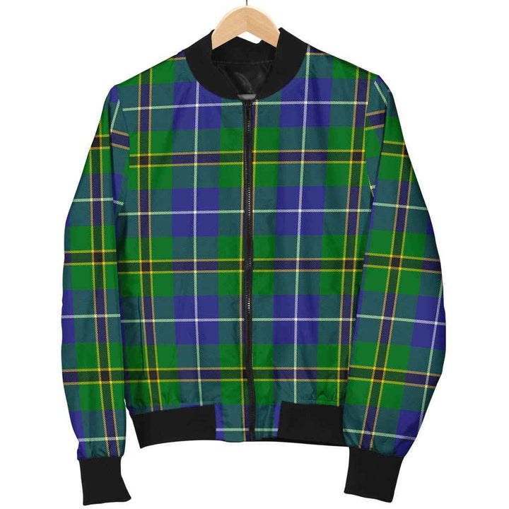 Scottish Turnbull Hunting Clan Tartan Bomber Jacket Tartan Plaid 1