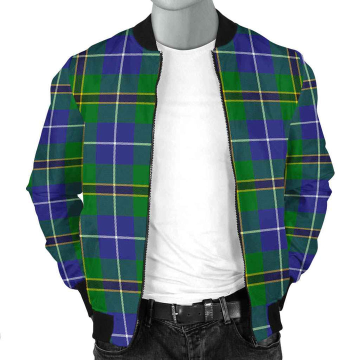 Scottish Turnbull Hunting Clan Tartan Bomber Jacket Tartan Plaid 2