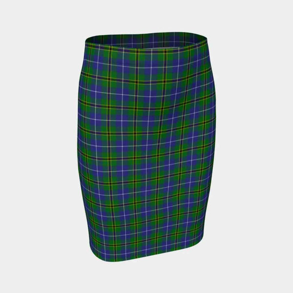 Scottish Turnbull Hunting Clan Tartan Fitted Skirt Tartan Plaid 1