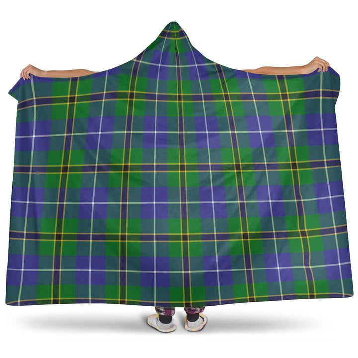 Scottish Turnbull Hunting Clan Tartan Hooded Blanket Tartan Plaid 1