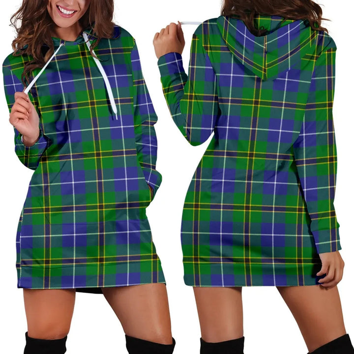 Scottish Turnbull Hunting Clan Tartan Hoodie Dress