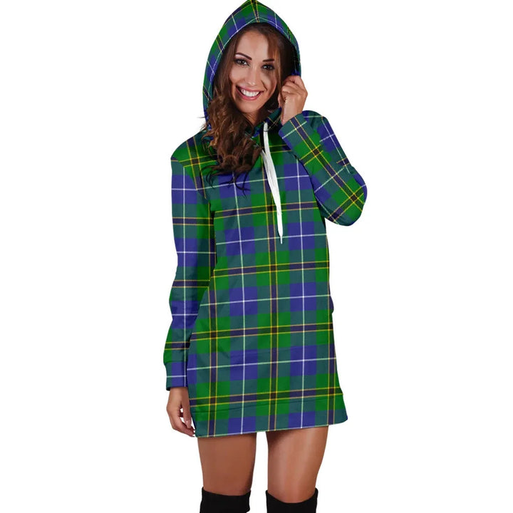 Scottish Turnbull Hunting Clan Tartan Hoodie Dress