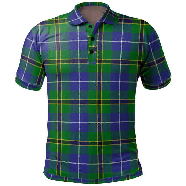 Scottish Turnbull Hunting Clan Tartan Polo Shirt Front Side Tartan Plaid