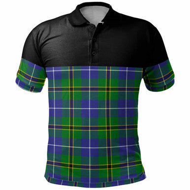 Scottish Turnbull Hunting Clan Tartan Polo Shirt - Horizontal Style Front Side Tartan Plaid