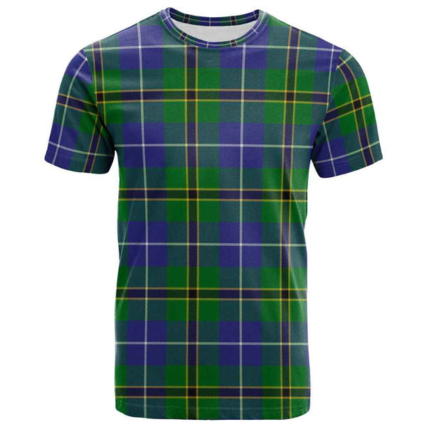 Scottish Turnbull Hunting Clan Tartan T-Shirt Front Side Tartan Plaid