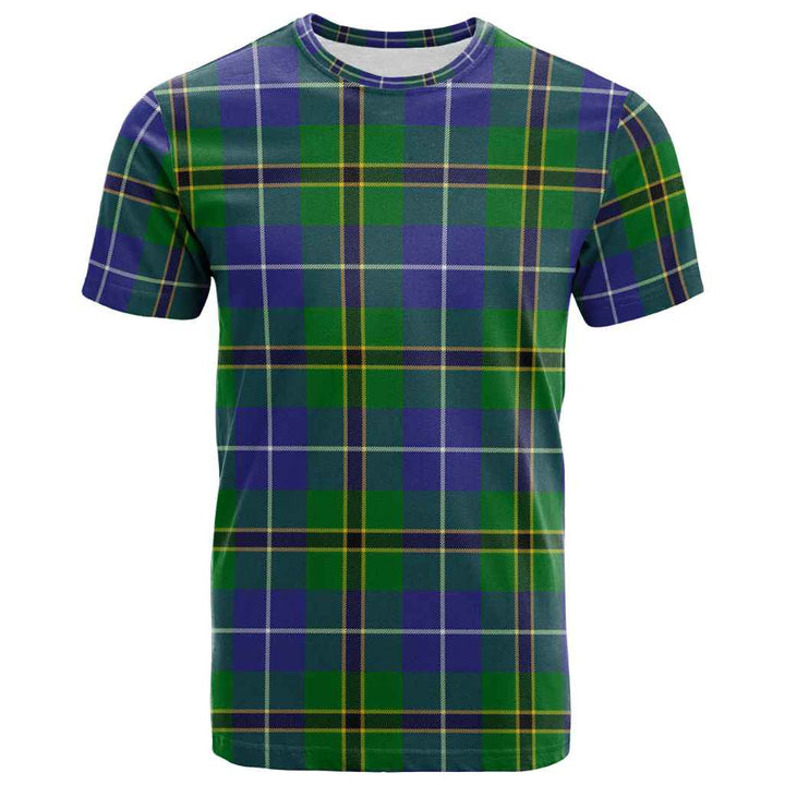 Scottish Turnbull Hunting Clan Tartan T-Shirt Front Side Tartan Plaid