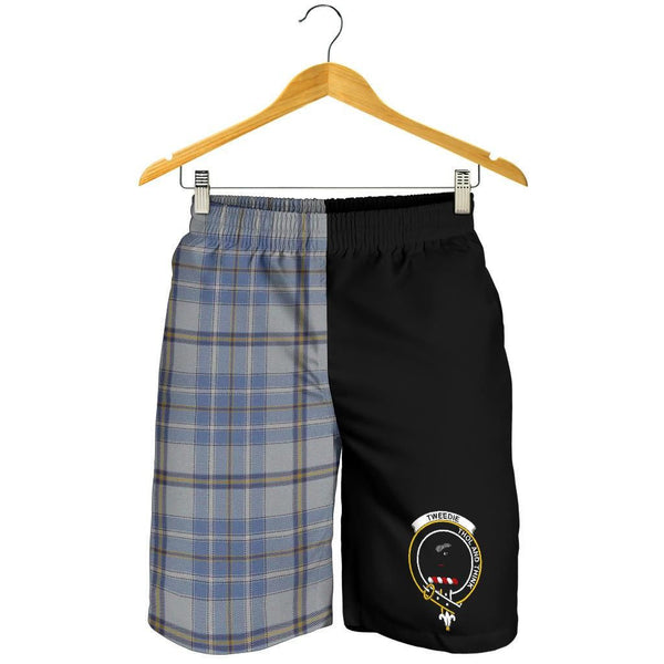 Scottish Tweedie Clan Crest Tartan Half of Me Men's Shorts