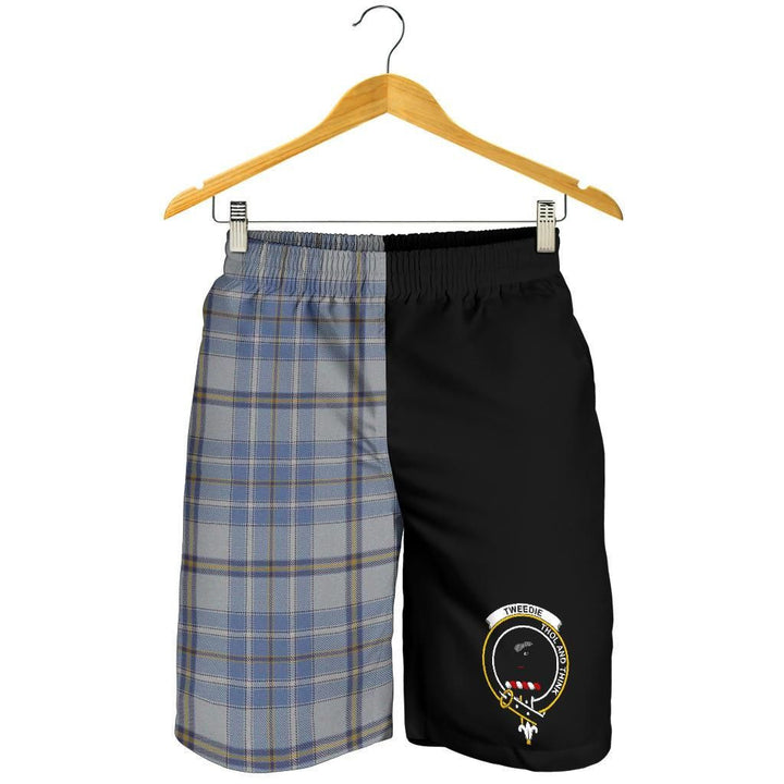 Scottish Tweedie Clan Crest Tartan Half of Me Men's Shorts