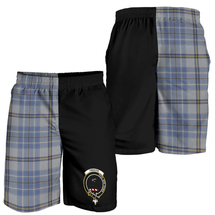 Scottish Tweedie Clan Crest Tartan Half of Me Men's Shorts