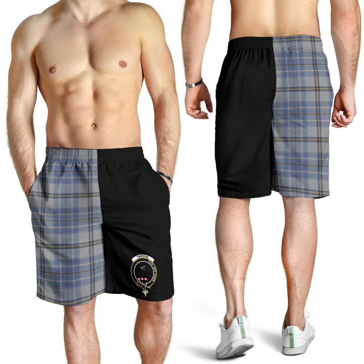 Scottish Tweedie Clan Crest Tartan Half of Me Men's Shorts