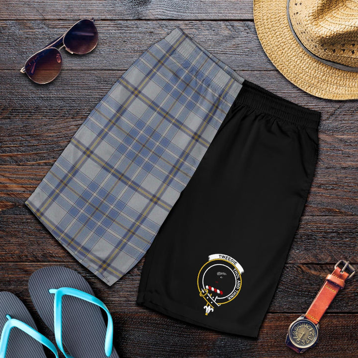 Scottish Tweedie Clan Crest Tartan Half of Me Men's Shorts