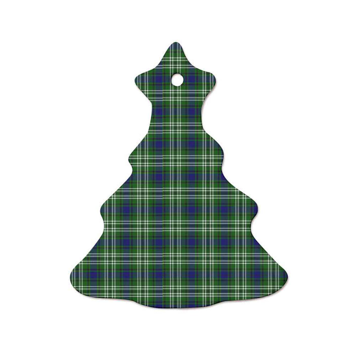 Scottish Tweedside District Clan Tartan Ceramic Ornament  Tree Shape Tartan Plaid