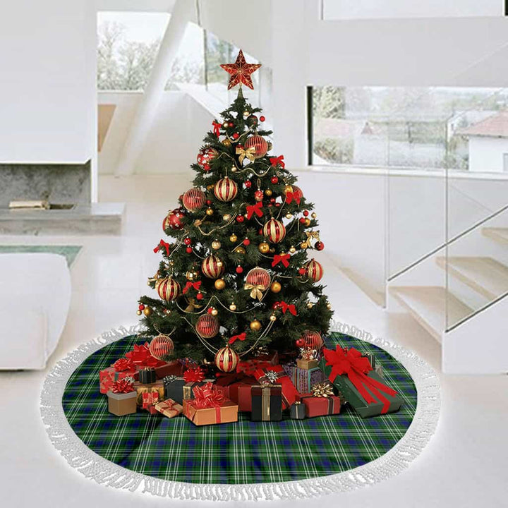 Scottish Tweedside District Clan Tartan Christmas Tree Skirt Tassels 3 Tartan Plaid