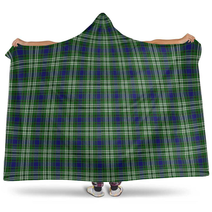 Scottish Tweedside District Clan Tartan Hooded Blanket Tartan Plaid 1