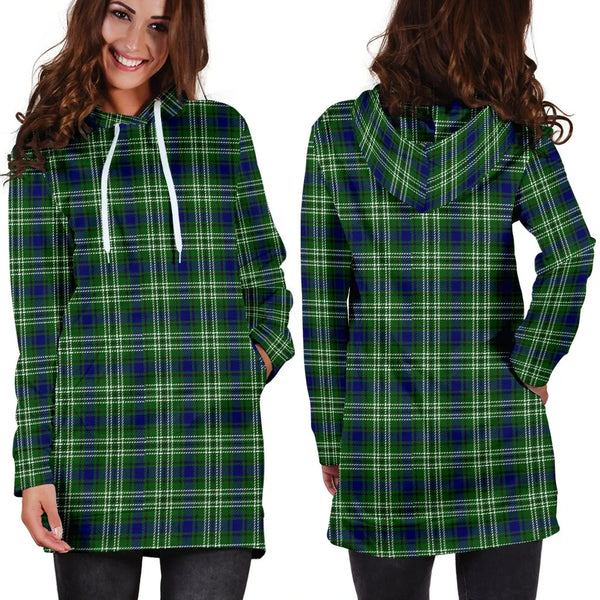 Scottish Tweedside District Clan Tartan Hoodie Dress