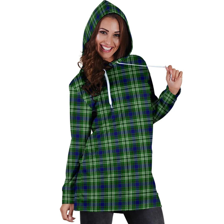 Scottish Tweedside District Clan Tartan Hoodie Dress