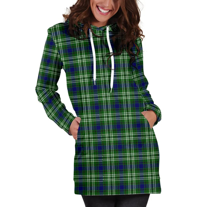 Scottish Tweedside District Clan Tartan Hoodie Dress