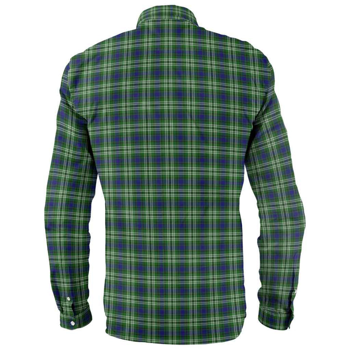 Scottish Tweedside District Clan Tartan Long Sleeve Shirt Back Side Tartan Plaid