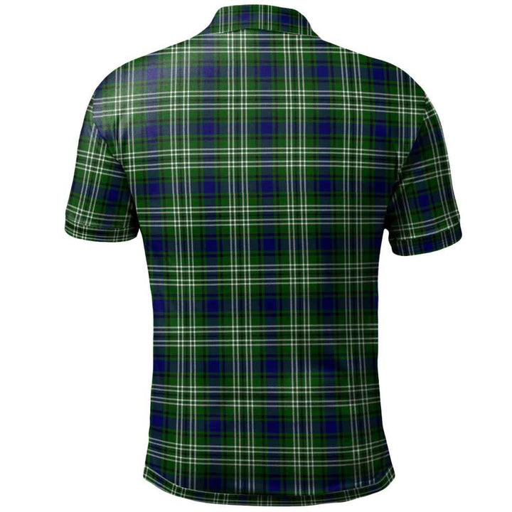 Scottish Tweedside District Clan Tartan Polo Shirt Back Side Tartan Plaid