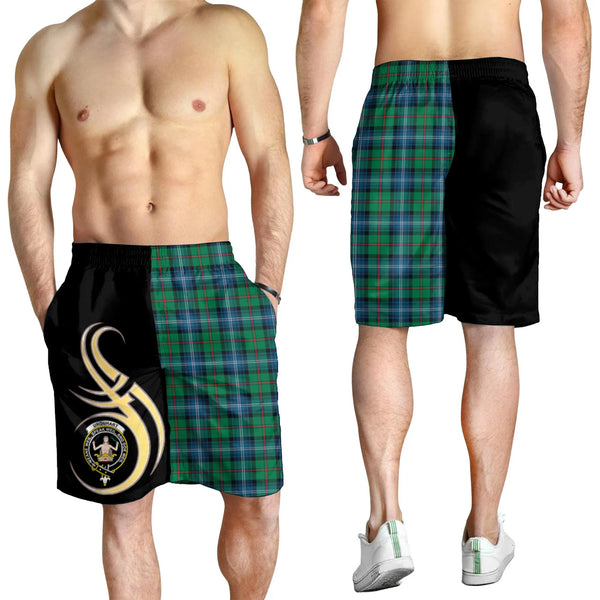 Scottish Urquhart Ancient Clan Crest Tartan Believe in Me Men's Shorts