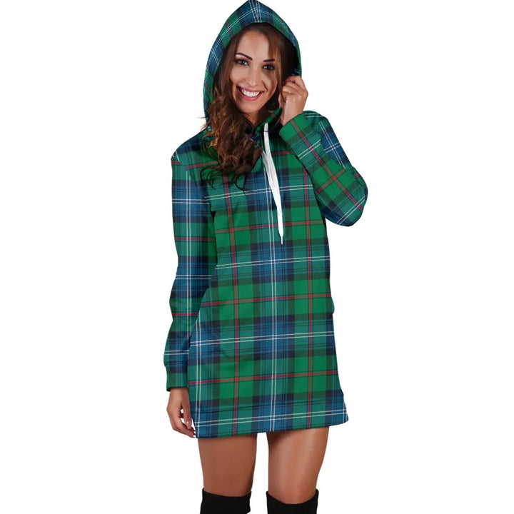 Scottish Urquhart Ancient Clan Tartan Hoodie Dress