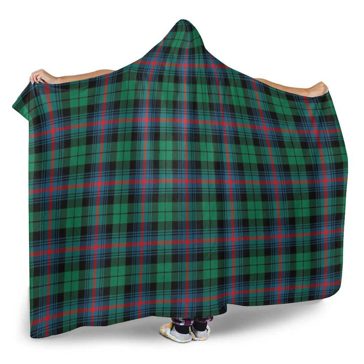 Scottish Urquhart Broad Red Ancient Clan Tartan Hooded Blanket Tartan Plaid 2