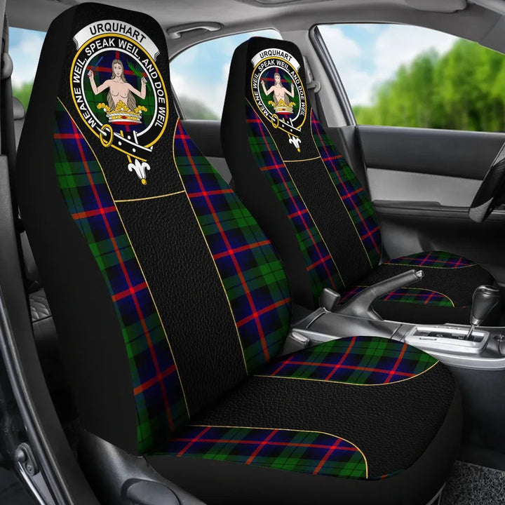 Scottish Urquhart Clan Crest Tartan Car Seat Covers - Special Style 3