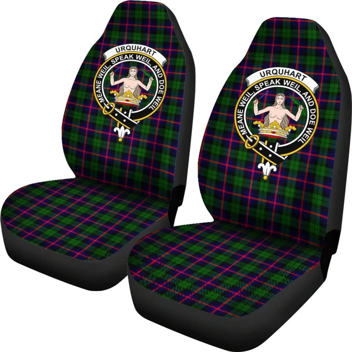 Scottish Urquhart Clan Crest Tartan Car Seat Covers 1