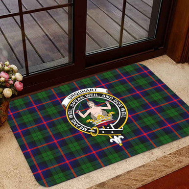Scottish Urquhart Clan Crest Tartan Door Mat Tartan Plaid 1