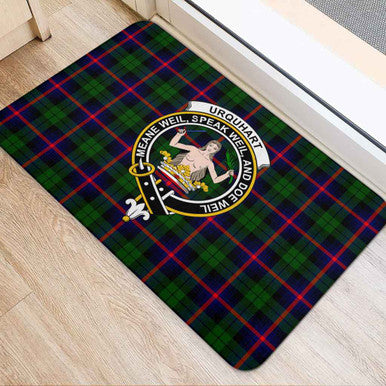 Scottish Urquhart Clan Crest Tartan Door Mat Tartan Plaid 2