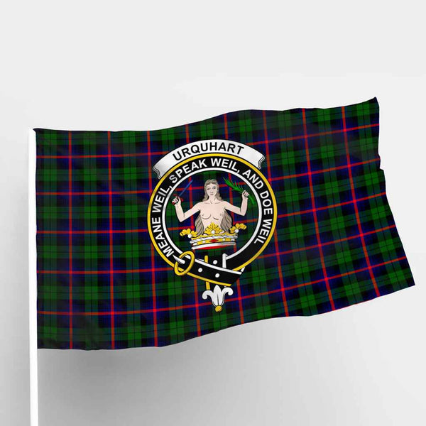 Scottish Urquhart Clan Crest Tartan Flag Parade Tartan Plaid 1