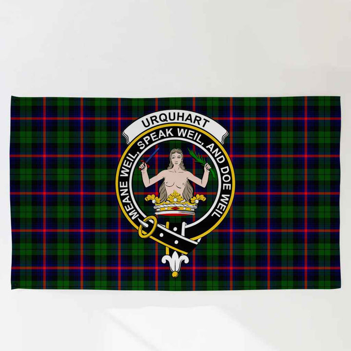 Scottish Urquhart Clan Crest Tartan Flag Parade Tartan Plaid 3