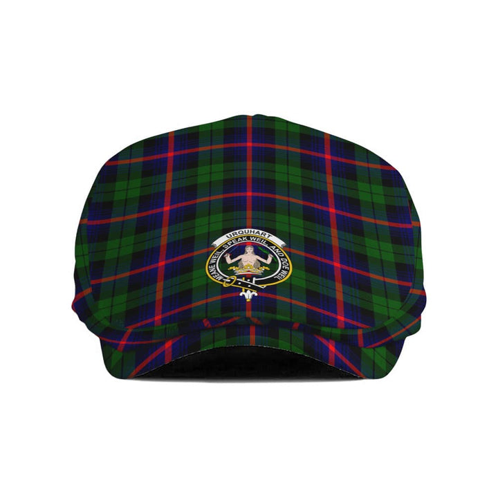 Scottish Urquhart Clan Crest Tartan Flat Cap Tartan Plaid 1