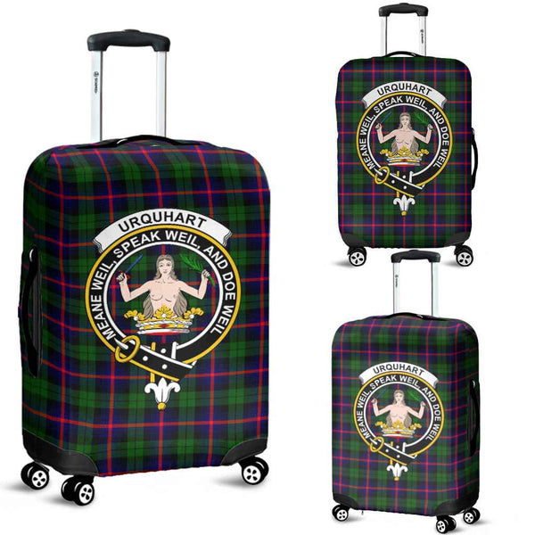 Scottish Urquhart Clan Crest Tartan Luggage Cover Tartan Plaid 1
