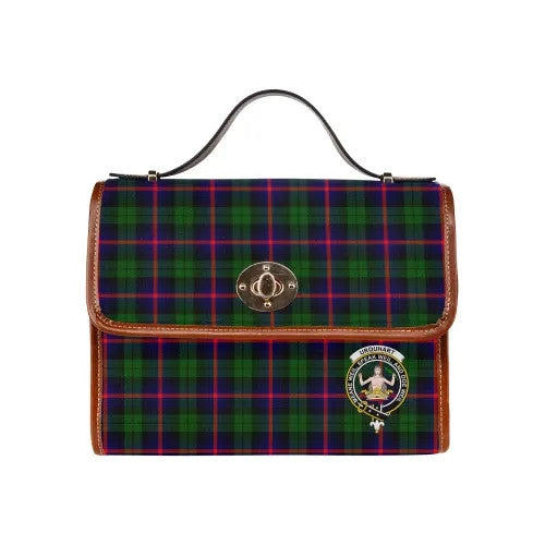 Scottish Urquhart Clan Crest Tartan Waterproof Canvas Bag Tartan Plaid 1