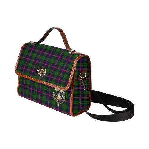 Scottish Urquhart Clan Crest Tartan Waterproof Canvas Bag Tartan Plaid 4