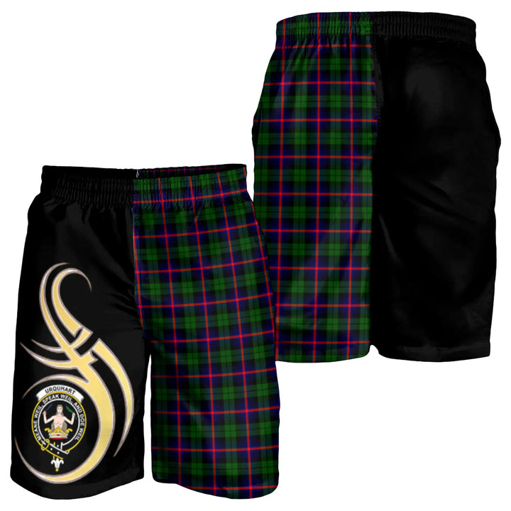 Scottish Urquhart Modern Clan Crest Tartan Believe in Me Men's Shorts