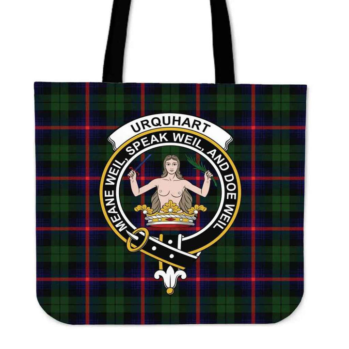 Scottish Urquhart Modern Clan Crest Tartan Tote Bag Tartan Plaid