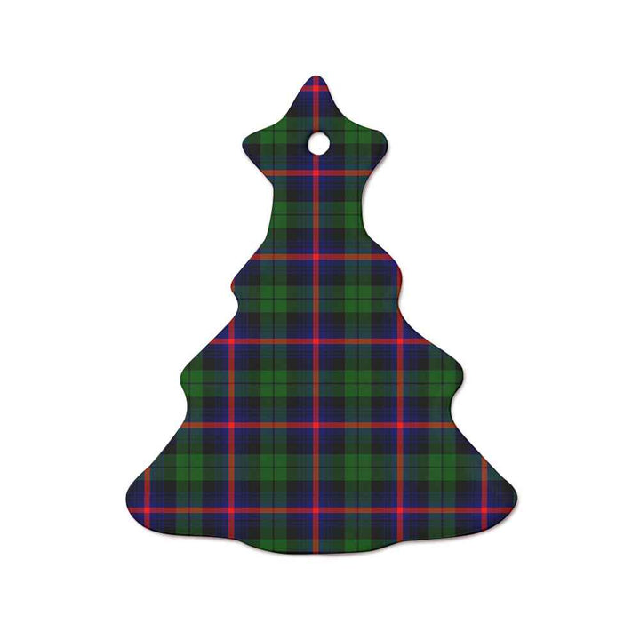 Scottish Urquhart Modern Clan Tartan Ceramic Ornament  Tree Shape Tartan Plaid