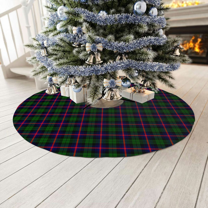 Scottish Urquhart Modern Clan Tartan Christmas Tree Skirt No Tassels 3 Tartan Plaid
