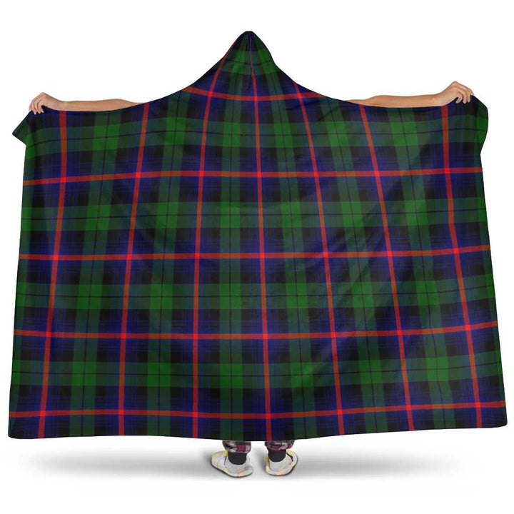 Scottish Urquhart Modern Clan Tartan Hooded Blanket Tartan Plaid 1