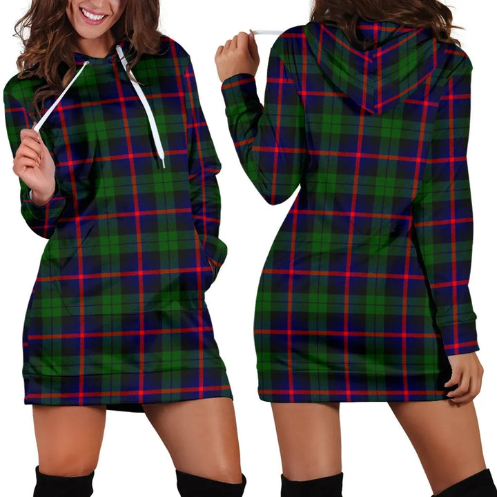 Scottish Urquhart Modern Clan Tartan Hoodie Dress