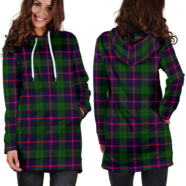 Scottish Urquhart Modern Clan Tartan Hoodie Dress