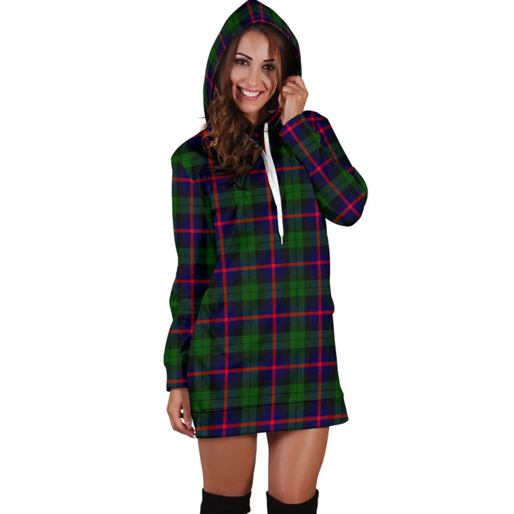 Scottish Urquhart Modern Clan Tartan Hoodie Dress