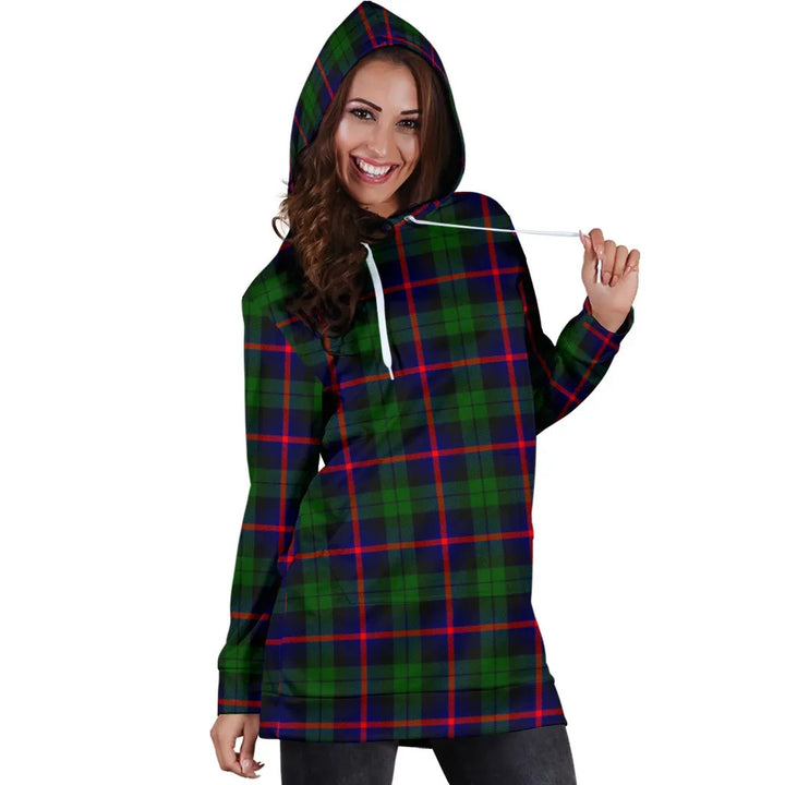 Scottish Urquhart Modern Clan Tartan Hoodie Dress