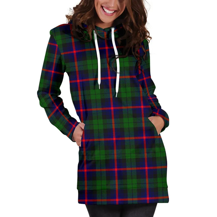 Scottish Urquhart Modern Clan Tartan Hoodie Dress