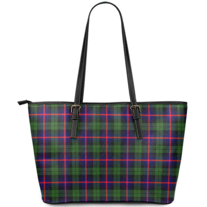 Scottish Urquhart Modern Clan Tartan Leather Tote Tartan Plaid