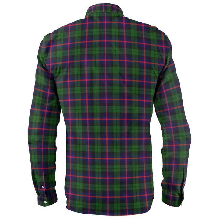 Scottish Urquhart Modern Clan Tartan Long Sleeve Shirt Back Side Tartan Plaid