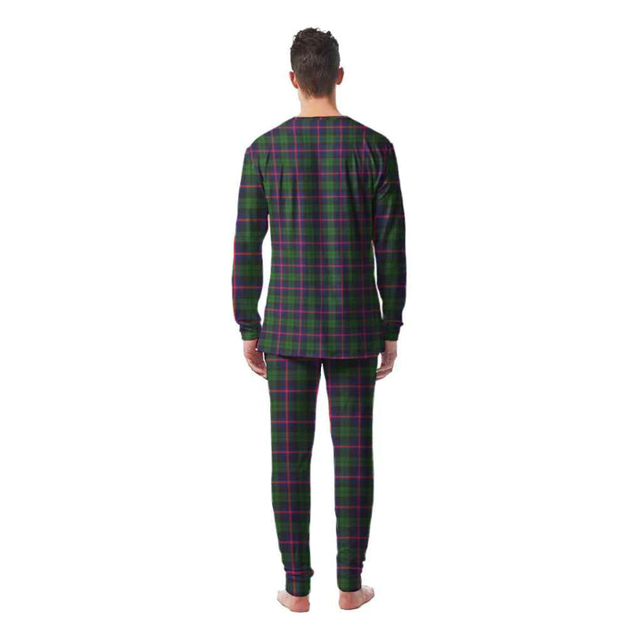 Scottish Urquhart Modern Clan Tartan Pajama Set Men Back Side Tartan Plaid